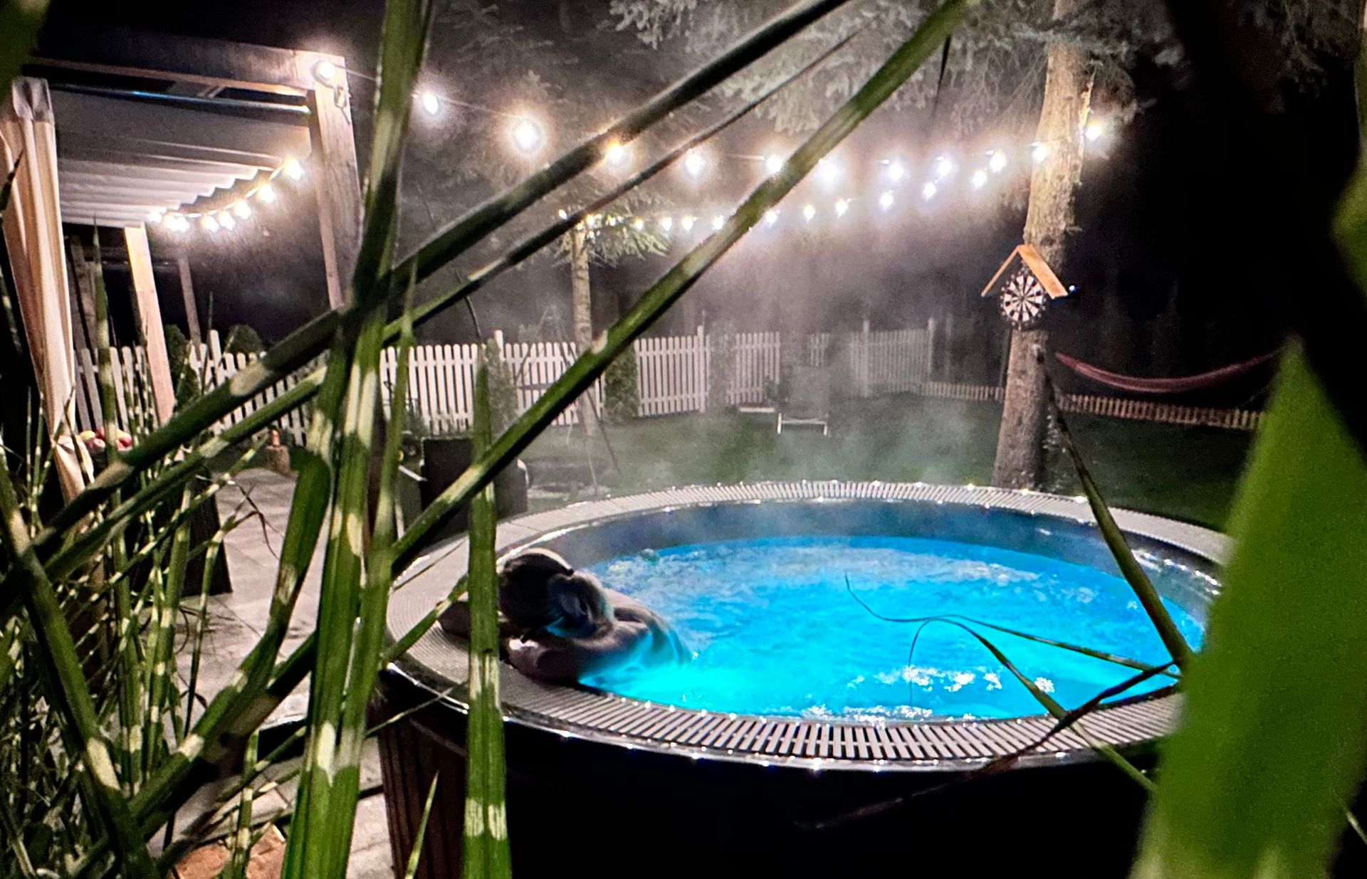Private hot tub