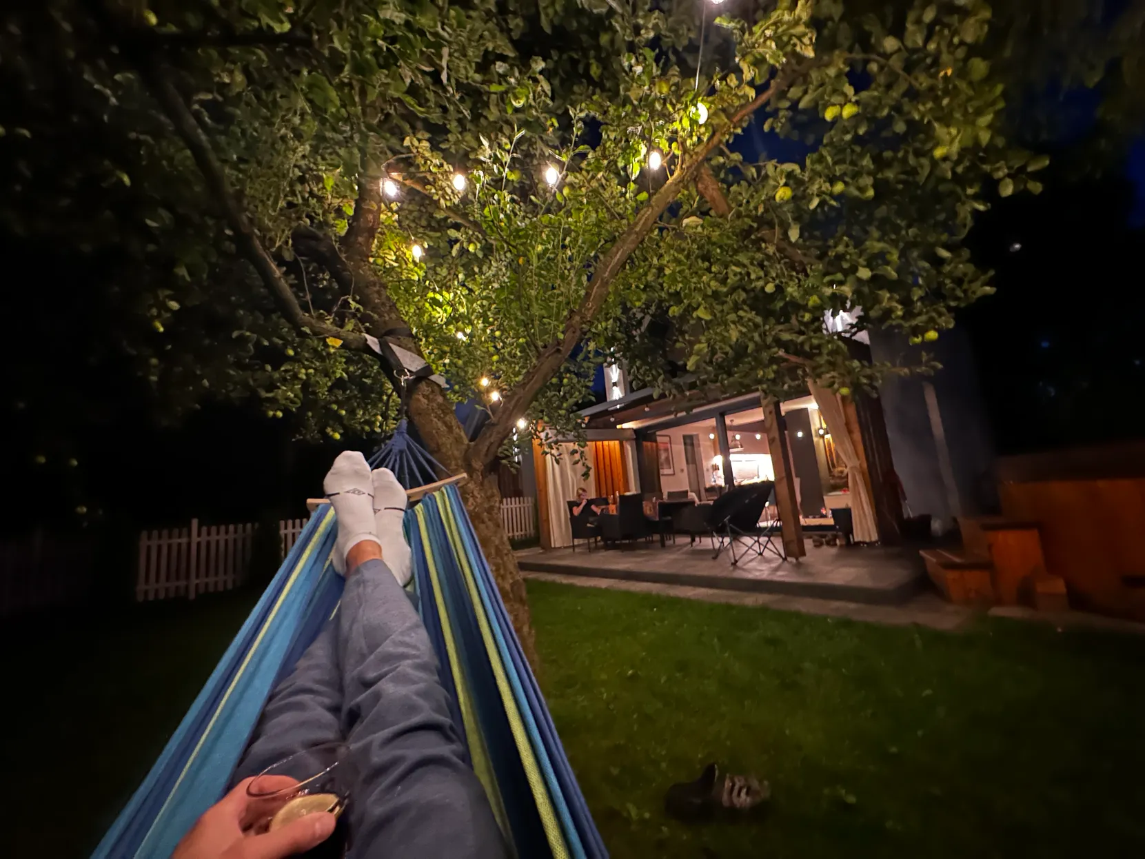 Hammocks in the orchard